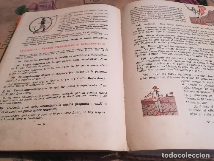 Libros de segunda mano: Gram&aacute;tica Primer grado - Editorial Luis Vives - 1953 - Foto 8