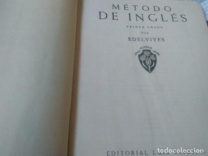 Libros de segunda mano: M&Eacute;TODO DE INGL&Eacute;S . PRIMER GRADO. EDELVIVES. - Foto 1