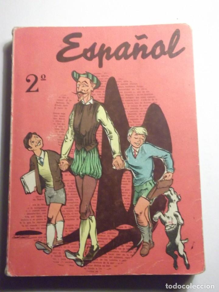 Libros de segunda mano: LIBRO DE ESPA&Ntilde;OL. 2&ordm; CURSO DE BACHILLERATO. SM. PLAN 1957. - Foto 1
