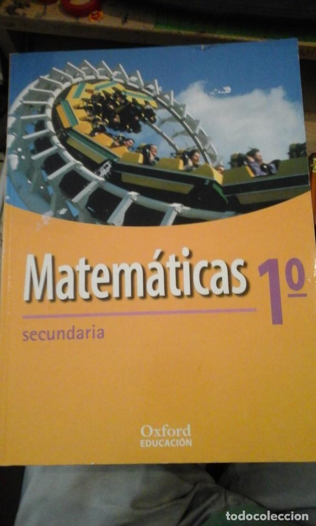 Libros de segunda mano: MATEM&Aacute;TICAS 1&ordm; DE SECUNDARIA (Estella, 2000) Ed. Oxford - Foto 1