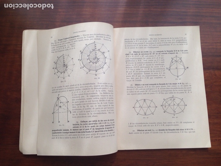 Libros de segunda mano: Extensio dEnsenyament Tecnic. Dibuix Geometric 1937 - Foto 3