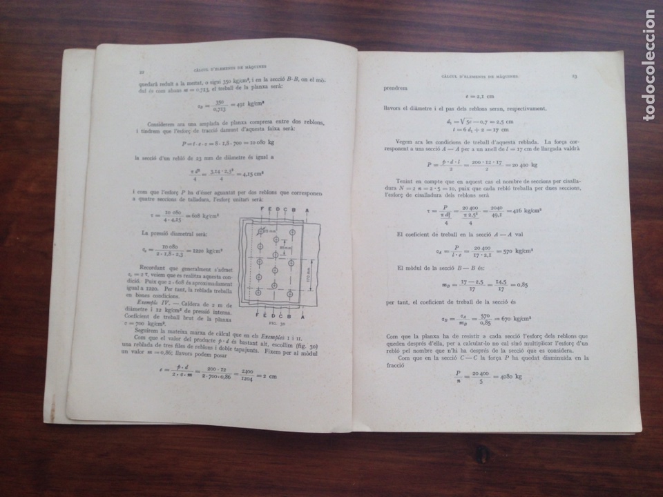 Libros de segunda mano: Extensio dEnsenyament Tecnic. C&agrave;lcul dElements de M&agrave;quines - Foto 2