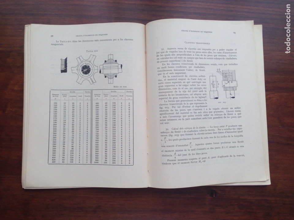 Libros de segunda mano: Extensio dEnsenyament Tecnic. C&agrave;lcul dElements de M&agrave;quines - Foto 3