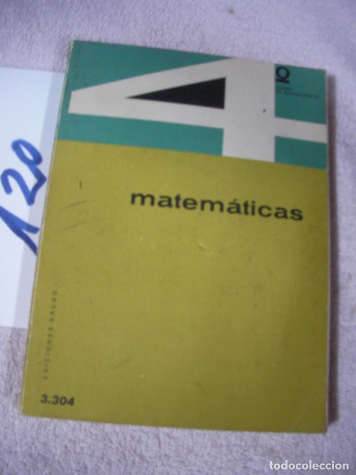 Libros de segunda mano: ANTIGUO LIBRO DE TEXTO - MATEMATICAS 4&ordm; - Foto 1