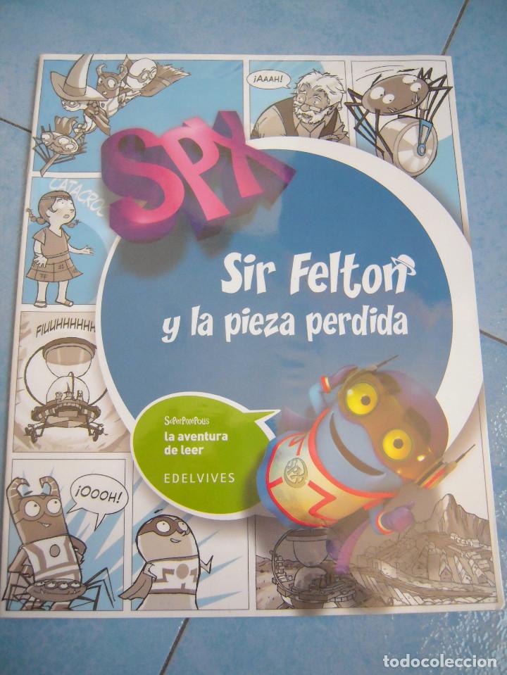 Libros de segunda mano: C&oacute;mic Sir Felton y la pieza perdida Superpix&eacute;polis Edelvives - Foto 1