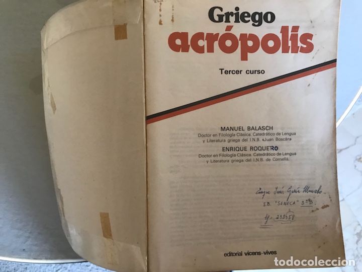 Libros de segunda mano: Griego. Acr&oacute;polis. Manuel Balasch - Foto 2