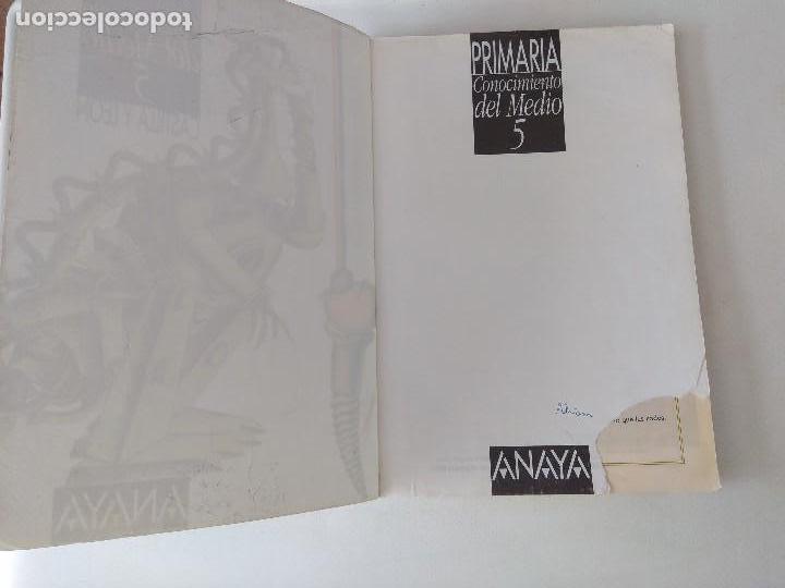 Libros de segunda mano: CONOCIMIENTO DEL MEDIO 5 E.G.B. ANAYA. - Foto 2