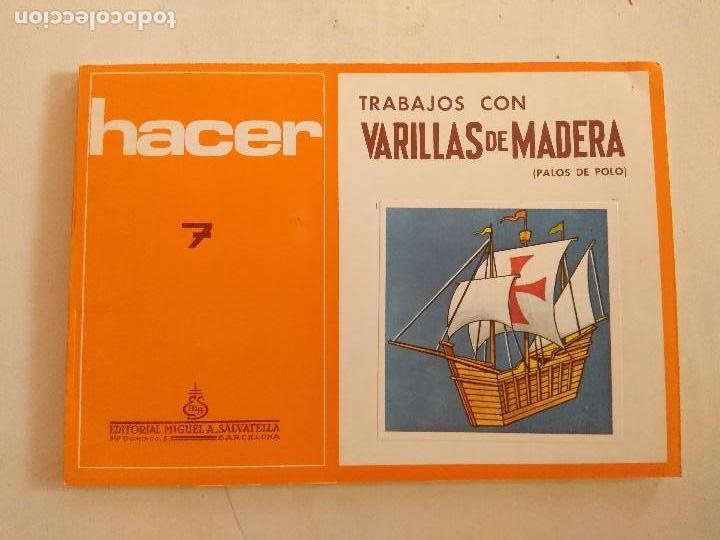 Libros de segunda mano: HACER 7/TRABAJOS CON BARILLAS DE MADERA/NUEVO!!!!! - Foto 1