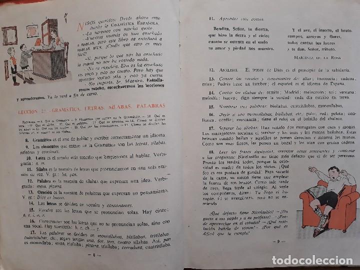 Libros de segunda mano: Gramatica primer grado 1958 vuelta al cole Edelvives - Foto 4