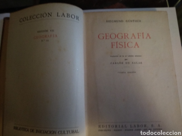 Gebrauchte B&uuml;cher: Geograf&iacute;a f&iacute;sica. 1940