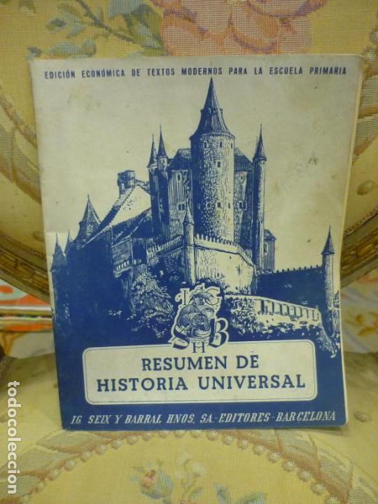 Libros de segunda mano: RESUMEN DE HISTORIA UNIVERSAL. MUY ILUSTRADO - Foto 1