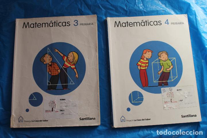 Libros de segunda mano: 2 LIBROS, MATEMATICAS, 3 Y 4, SANTILLANA 2008 - Foto 1