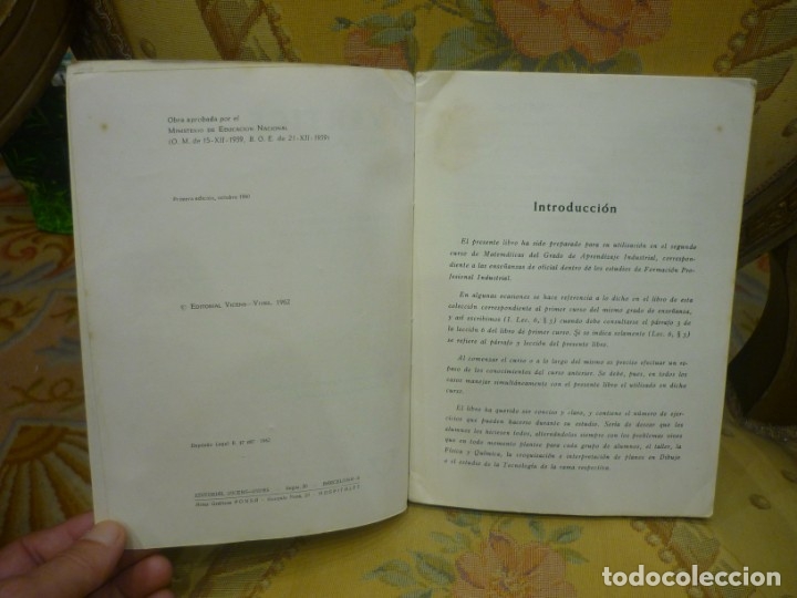 Libros de segunda mano: APRENDIZAJE INDUSTRIAL: V&Eacute;RTICE-MATEM&Aacute;TICAS SEGUNDO CURSO, DE EDUARDO G. RODEJA. CON PROGRAMA. - Foto 4
