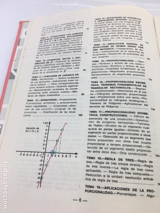 Libros de segunda mano: NUEVA MATEMATICA 7&ordm; - EDITORIAL MI&Ntilde;ON- 7&ordm; CURSO DE E.G.B. - 1975 - Foto 4