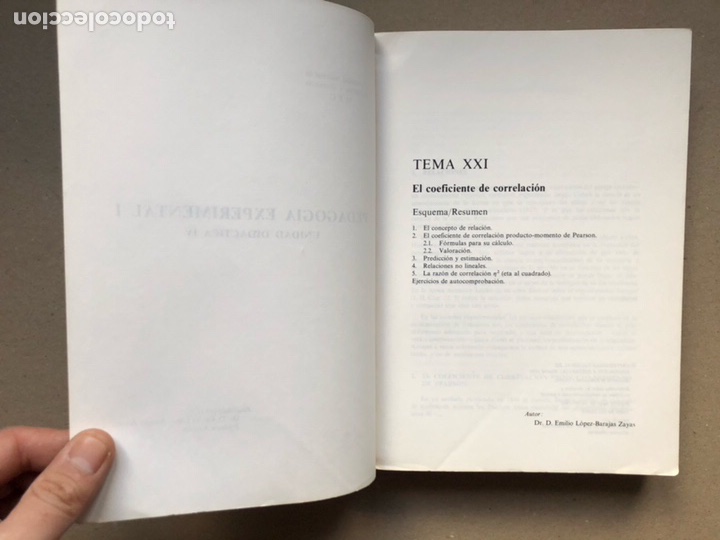 Libros de segunda mano: PEDAGOG&Iacute;A EXPERIMENTAL I (2 TOMOS). UNED 1981. - Foto 7