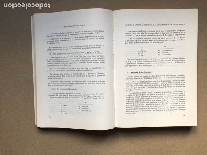 Libros de segunda mano: PEDAGOG&Iacute;A EXPERIMENTAL I (2 TOMOS). UNED 1981. - Foto 10