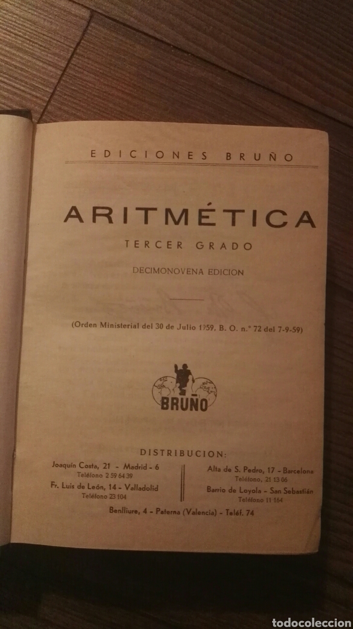 Libros de segunda mano: Tratado de Aritm&eacute;tica. Tercer grado - Foto 1