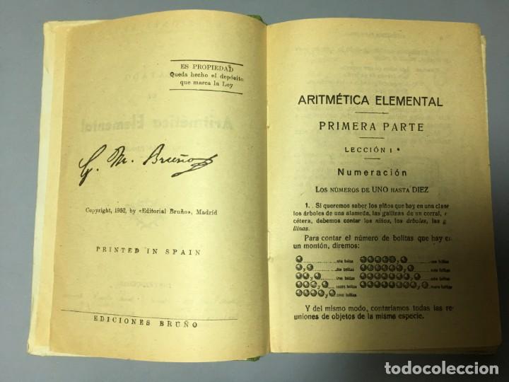 Libros de segunda mano: LIBRO DE TEXTO TRATADO DE ARITMETICA PRIMER GRADO DE BRU&Ntilde;O 1952 - Foto 2