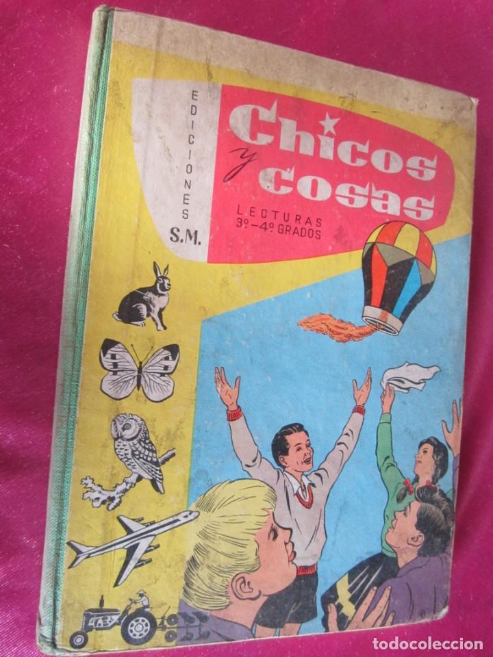 Libros de segunda mano: CHICOS Y COSAS LECTURAS DE 3&ordm;-4&ordm; GRADOS SM - Foto 1
