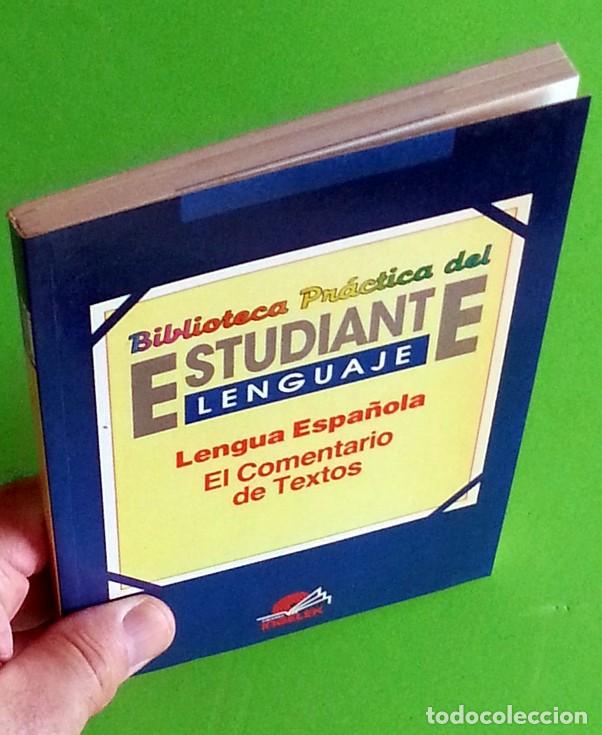 Libros de segunda mano: Lengua espa&ntilde;ola: comentario de textos - Biblioteca pr&aacute;ctica del estudiante - Foto 3