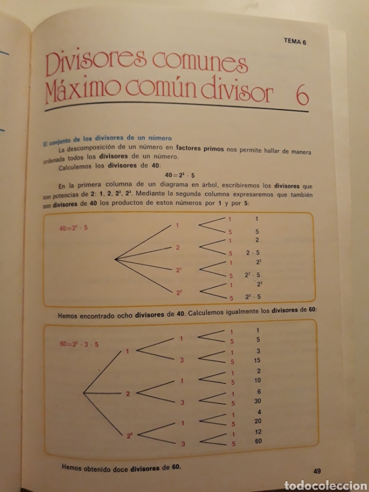Libros de segunda mano: MATEMATICA ORBE 6&deg;. Ed. Vicens Vives. 1972 - Foto 4