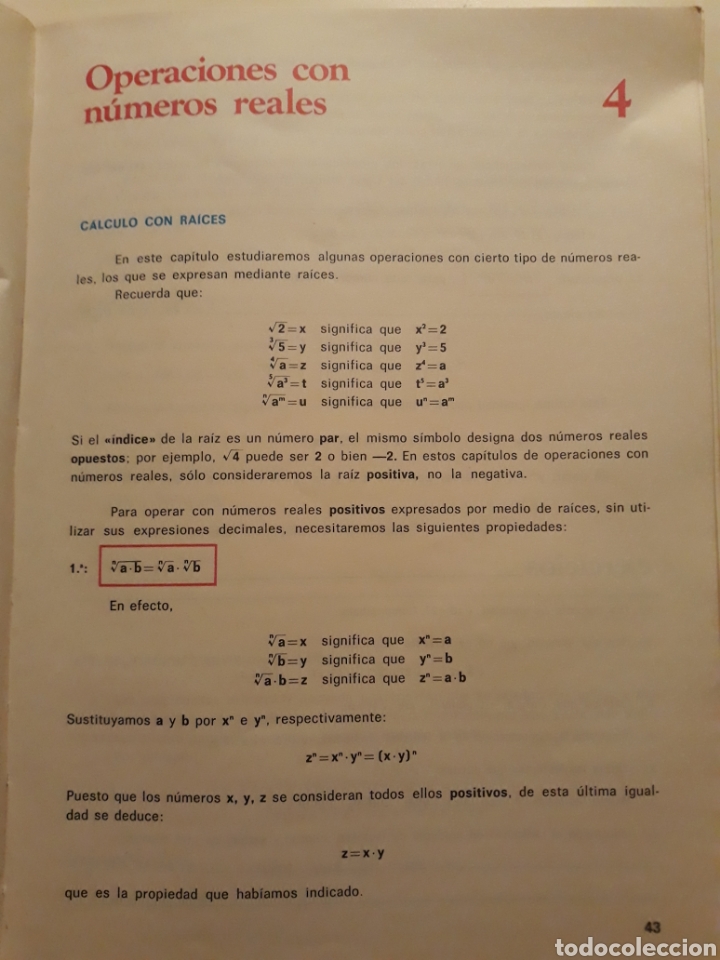 Libros de segunda mano: MATEMATICA ORBE 8&deg;. Ed. Vicens Vives 1974 - Foto 4