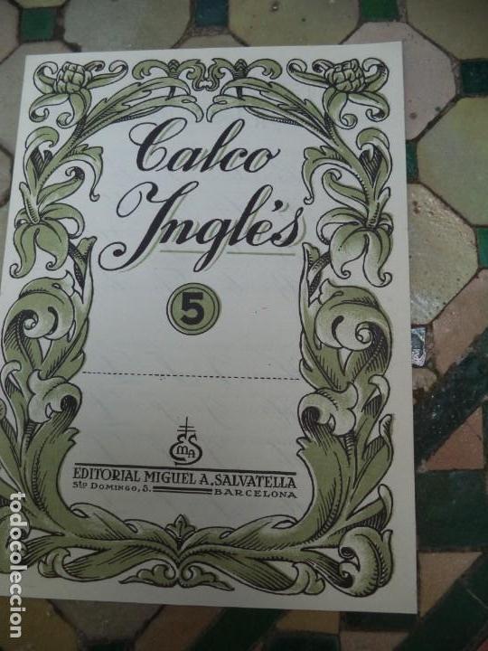 Second hand books: Antiguo cuaderno escuela de escritura CALCO INGLES n&ordm;5