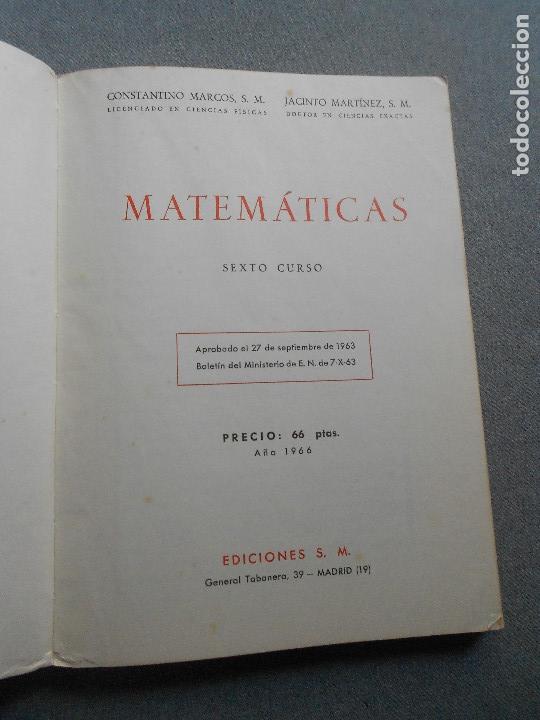 Libros de segunda mano: MATEMATICAS 6&ordm; CURSO. - Foto 2