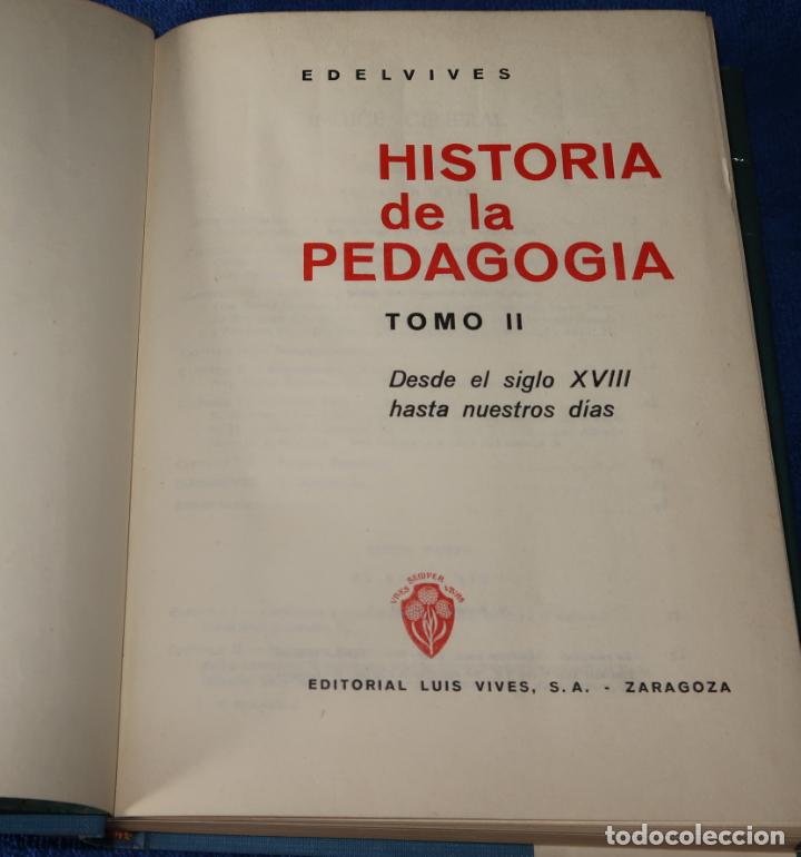 Libros de segunda mano: Historia de la Pedagog&iacute;a - Luis Vives (1965) &iexcl;Impecables! - Foto 5