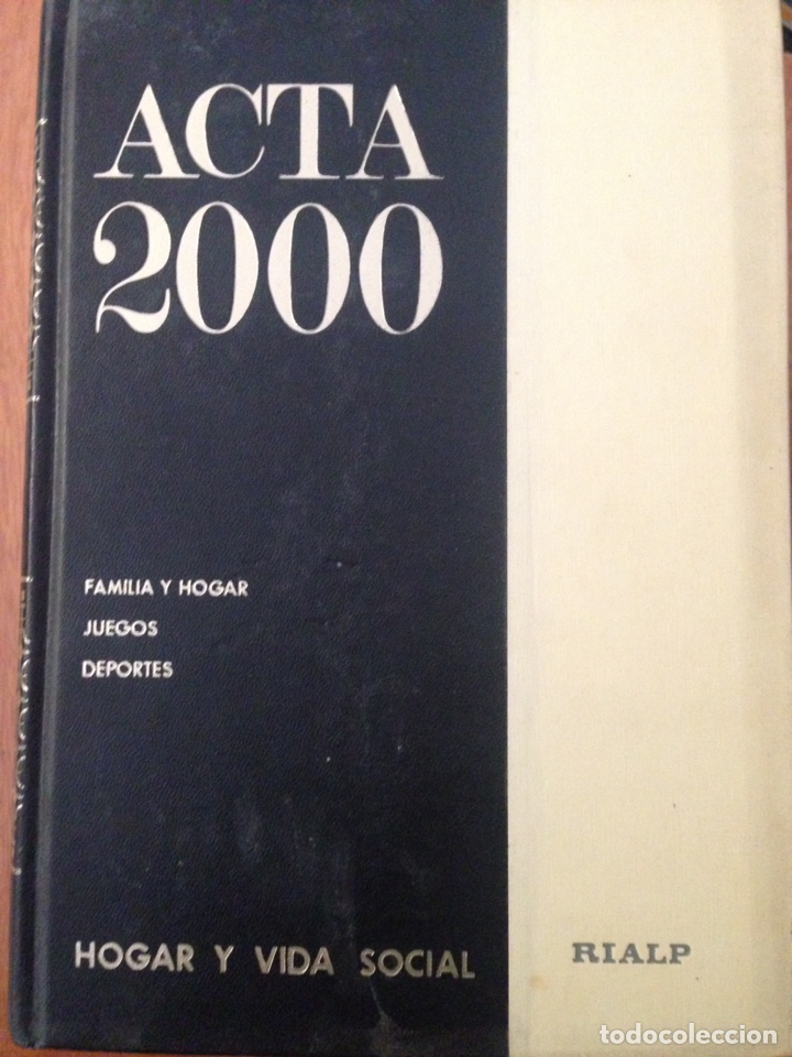 Libros de segunda mano: Lote ACTA 2000 del 1 al 6 - Foto 2