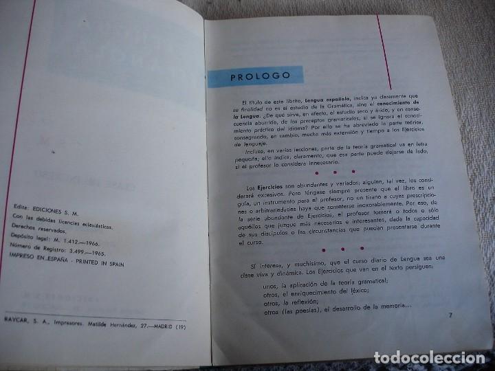 Libros de segunda mano: Lengua espa&ntilde;ola. 4&ordm; grado. Ediciones S. M. 1966 - Foto 4