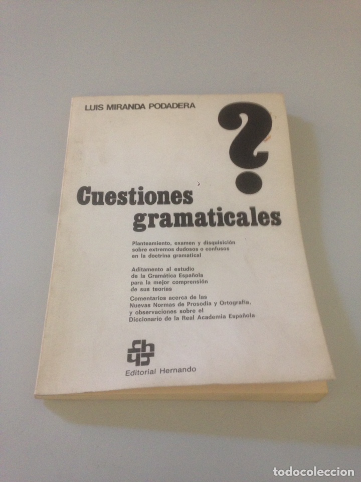 Libros de segunda mano: CUESTIONES GRAMATICALES - Foto 1