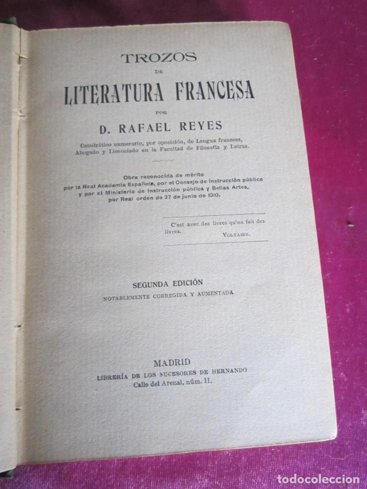 Libros de segunda mano: TROZOS DE LITERATURA FRANCESA. - REYES, RAFAEL - Foto 2