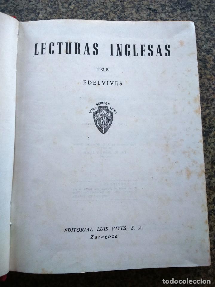 Libros de segunda mano: LECTURAS INGLESAS -- EDITORIAL LUIS VIVES 1953 -- - Foto 2