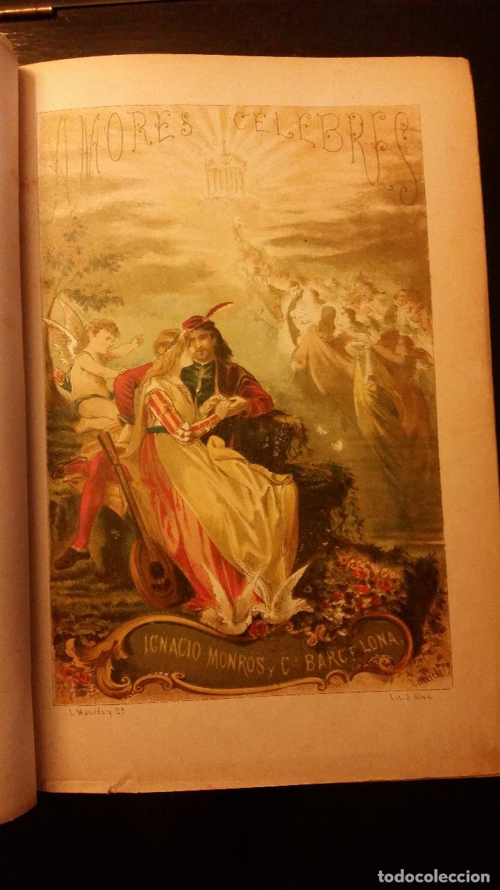 Libros de segunda mano: 1880 - EUSEBIO PLANAS - AMORES C&Eacute;LEBRES - 2 TOMOS - Foto 2