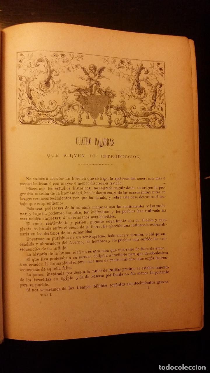 Libros de segunda mano: 1880 - EUSEBIO PLANAS - AMORES C&Eacute;LEBRES - 2 TOMOS - Foto 3