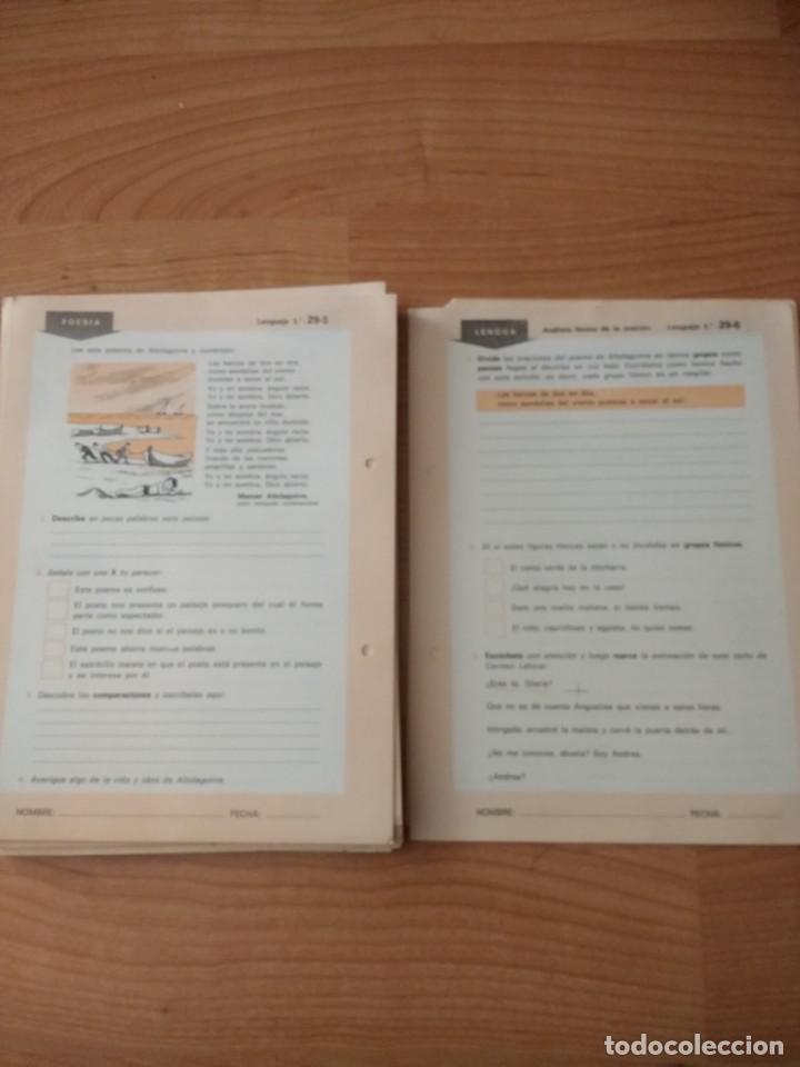 Libros de segunda mano: FICHAS DE ACTIVIDADES LENGUAJE 5&ordm; E.G.B. EDICIONES S.M. - Foto 4