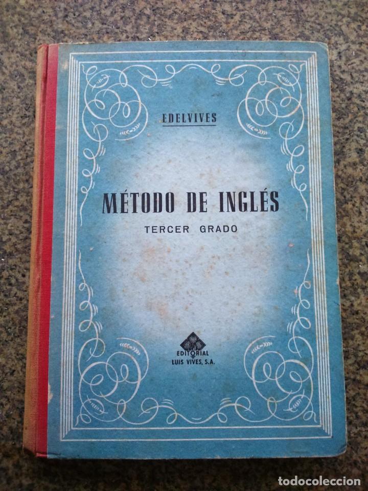 Libros de segunda mano: METODO DE INGLES -- 3&ordm; CURSO -- EDELVIVES 1953 -- - Foto 1