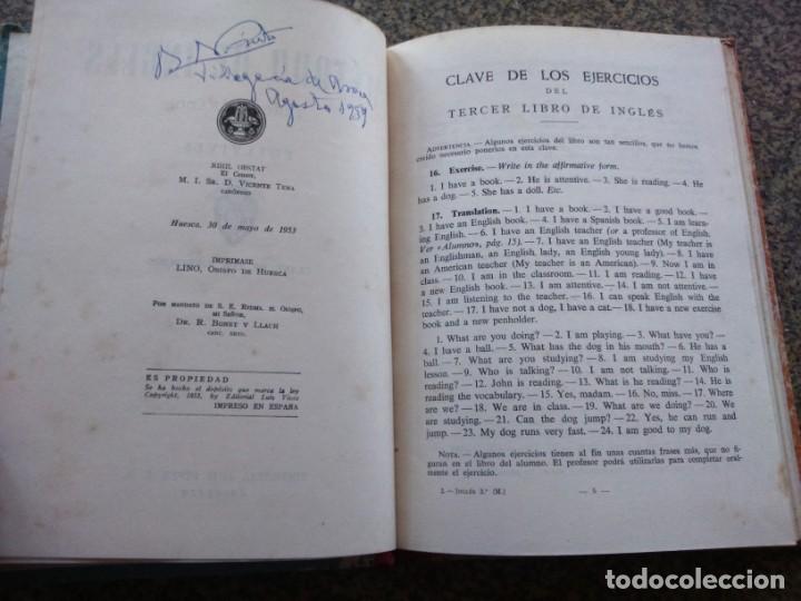Libros de segunda mano: METODO DE INGLES -- 3&ordm; CURSO -- EDELVIVES 1953 -- - Foto 3