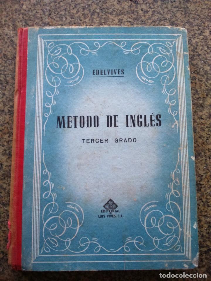 Libros de segunda mano: METODO DE INGLES -- 3&ordm; CURSO -- EDELVIVES 1953 -- - Foto 1