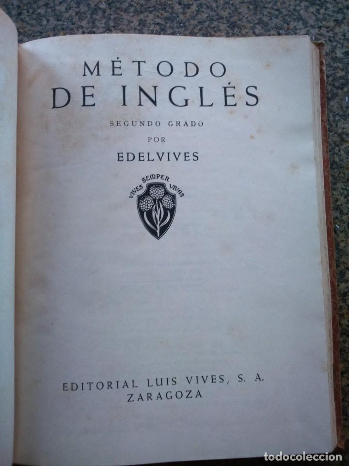 Libros de segunda mano: METODO DE INGLES -- 2&ordm; GRADO -- EDELVIVES 1958 -- - Foto 2