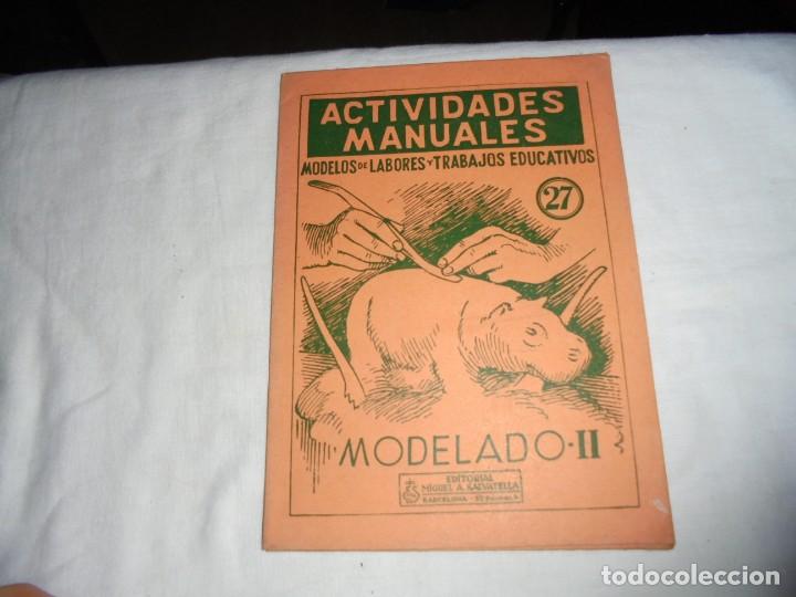 Libros de segunda mano: 7 ACTIVIDADES MANUALES N&ordm; 27.MODELASO II. .SALVATELLA 1967