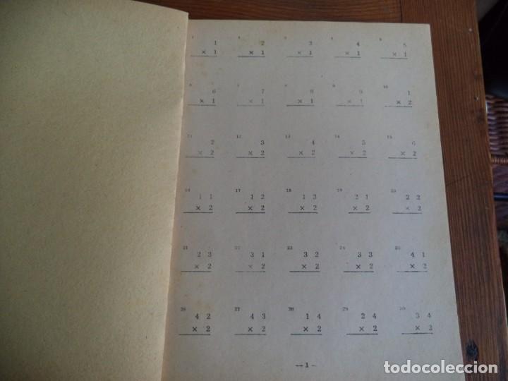Libros de segunda mano: Cuaderno de escuela Rubio.Ejercicio de Multiplicaciones .Num. 3 - Foto 2