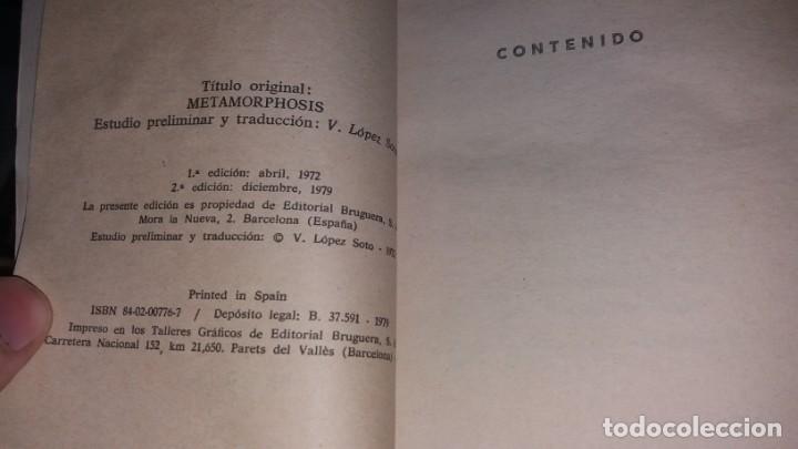 Libros de segunda mano: Libro a&ntilde;o 1979 LAS METAMORFOSIS OVIDIO - Foto 2
