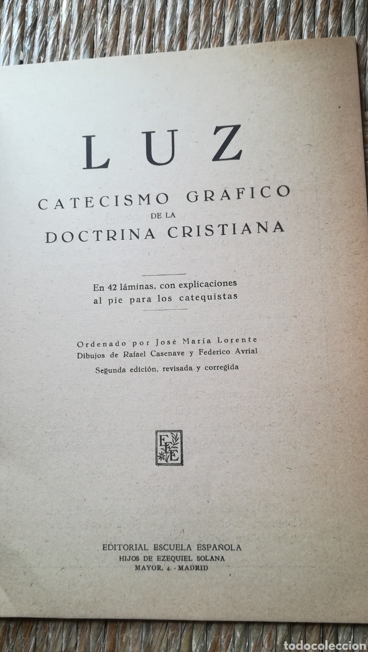 Libros de segunda mano: Luz, Catecismo Gr&aacute;fico de 1943 - Foto 2