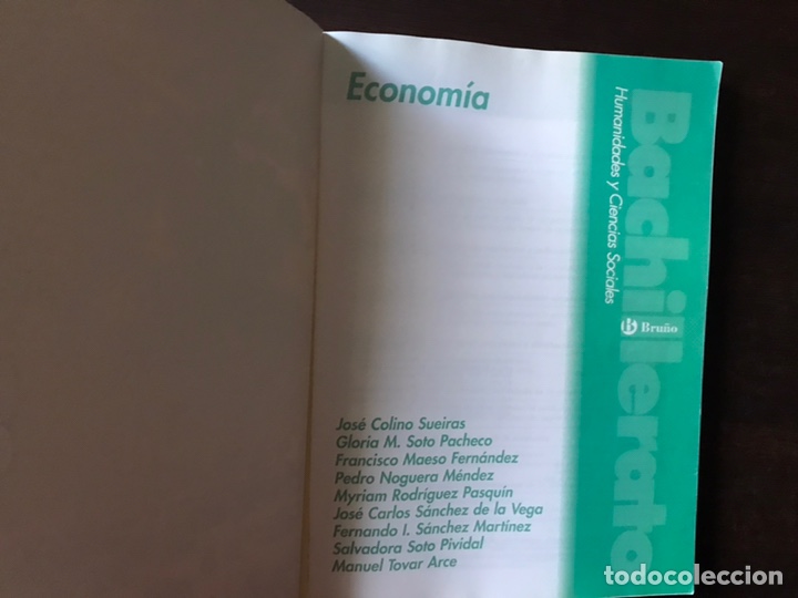 Libros de segunda mano: Econom&iacute;a. Bachillerato.Bru&ntilde;o. Como nuevo - Foto 2