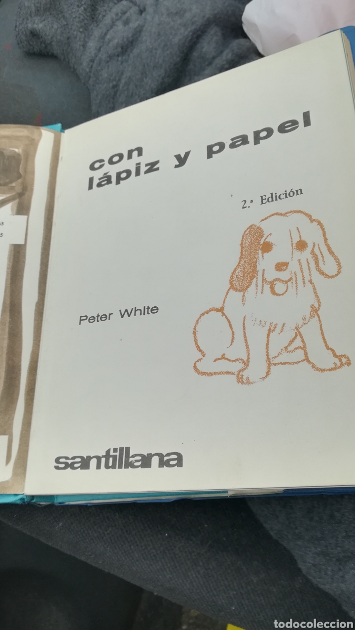 Libros de segunda mano: Con l&aacute;piz y Papel, libro de dibujo - Foto 1