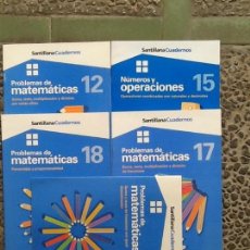 Livres d'occasion: LOTE DE 5 CUADERNILLOS DE PROBLEMAS DE MATEMATICAS. Lote 145358598