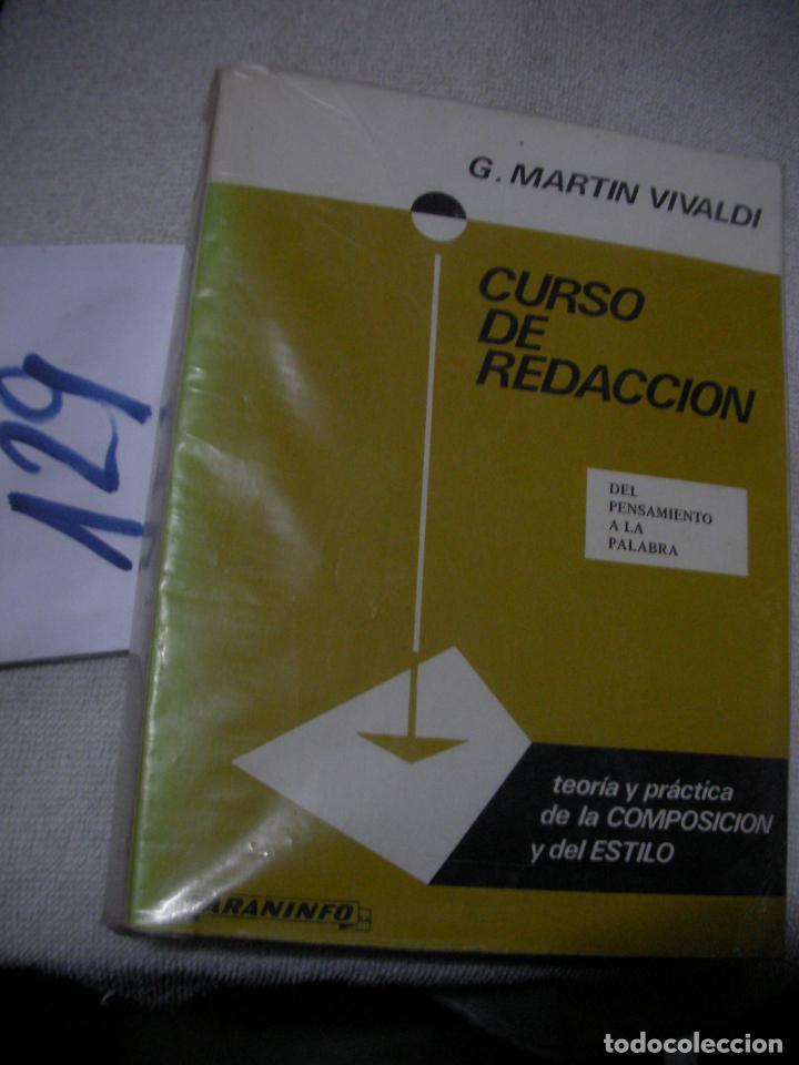 Libros de segunda mano: CURSO DE REDACCION - MARTIN VIVALDI - Foto 1