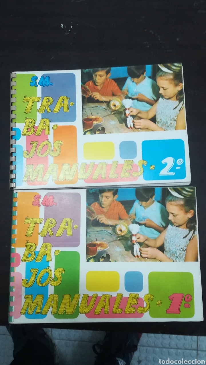 Libros de segunda mano: Trabajos manuales, 1 y 2. De Editorial SM de 1967 - Foto 1
